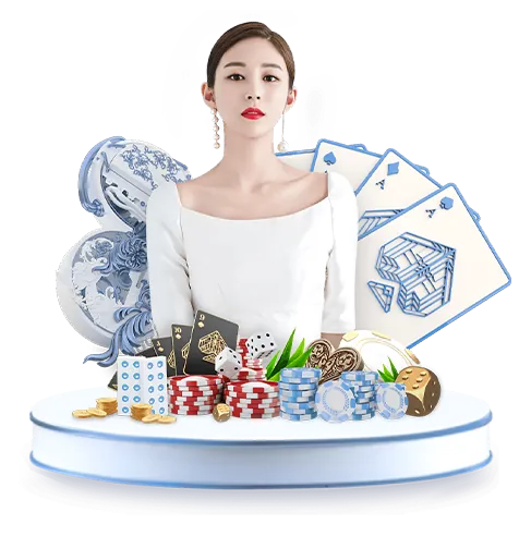 Bàn Blackjack với các quân bài được chia
